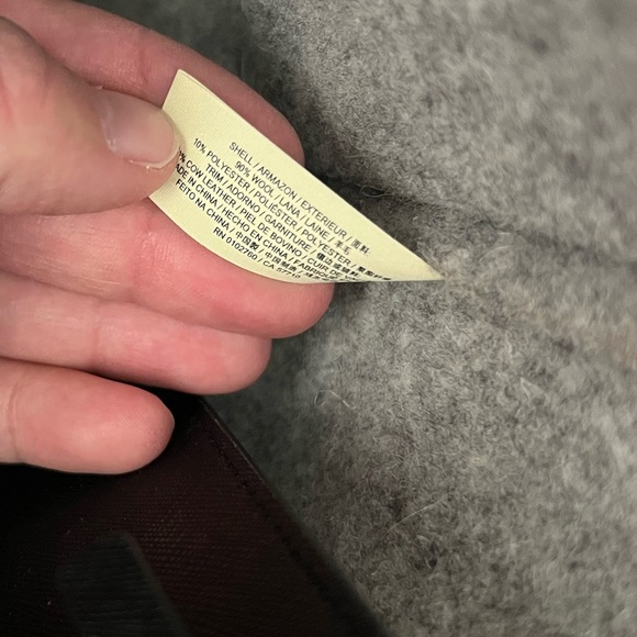 Kate Spade Nouveau York Gray Wool & Leather Structured Tote Bag - Picture 13 of 13